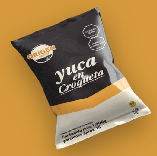 Bolsa de 1.000 g de yuca en Croqueta ORIGEN gourmet