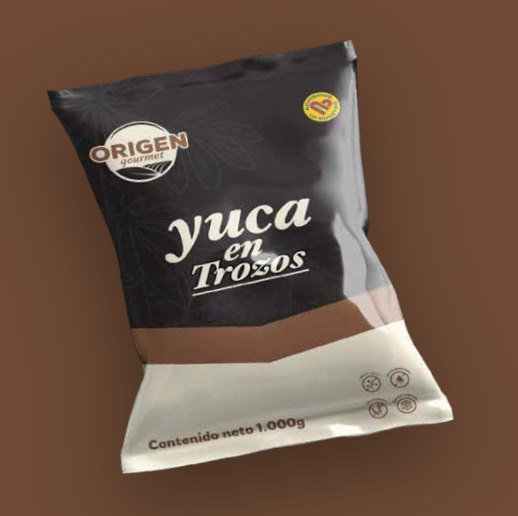 Bolsa de 1.000 g de yuca en Trozos ORIGEN gourmet